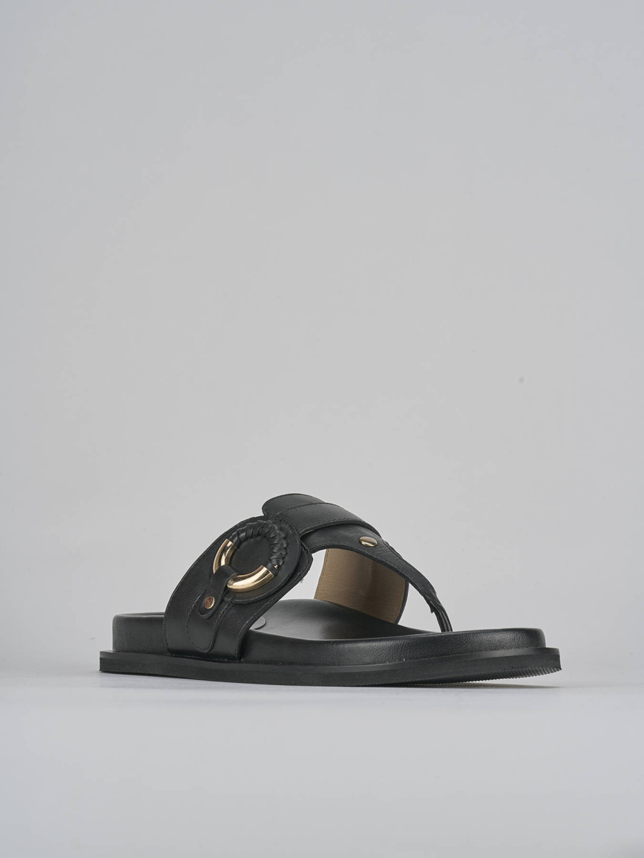 Ciabatte pelle nero