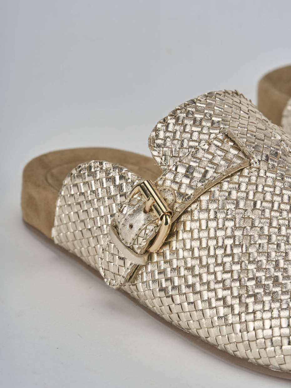 Sabot pelle oro