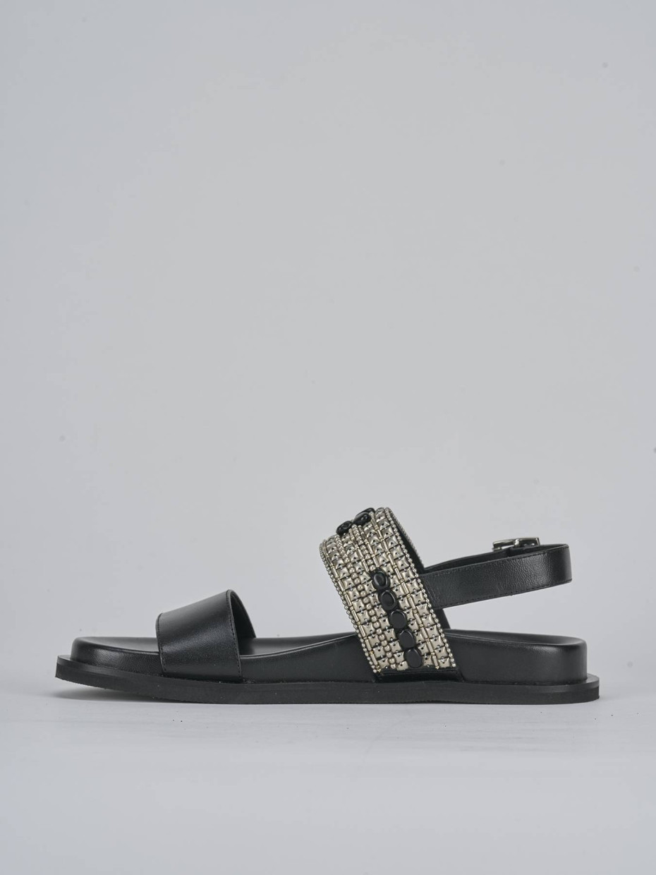 Sandali pelle nero