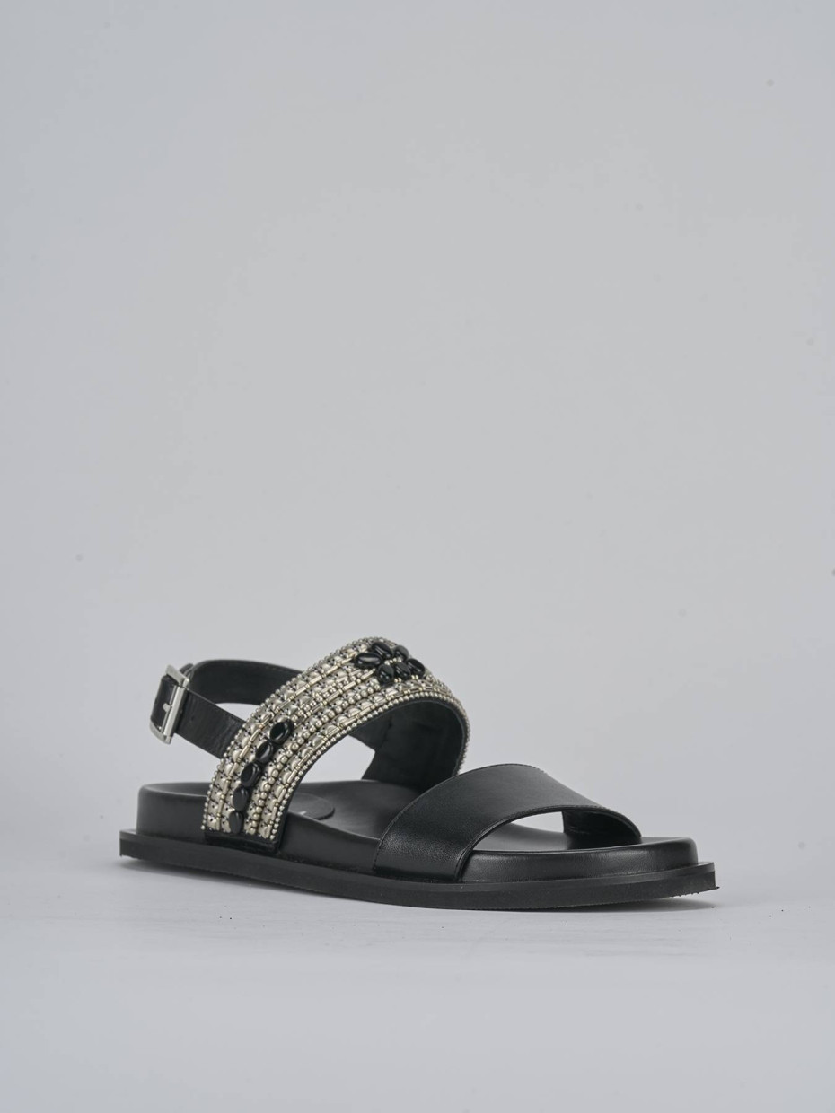 Sandali pelle nero