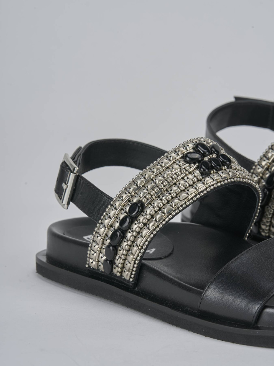 Sandali pelle nero
