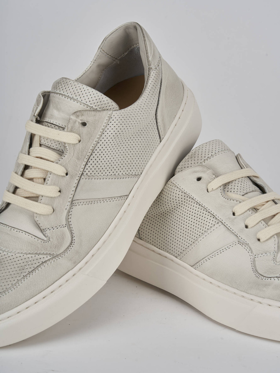 Sneakers pelle bianco