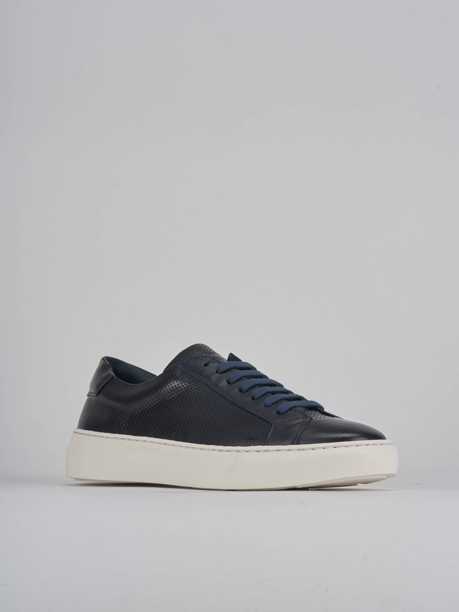 Sneakers pelle blu