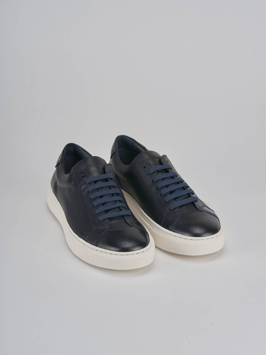 Sneakers pelle blu