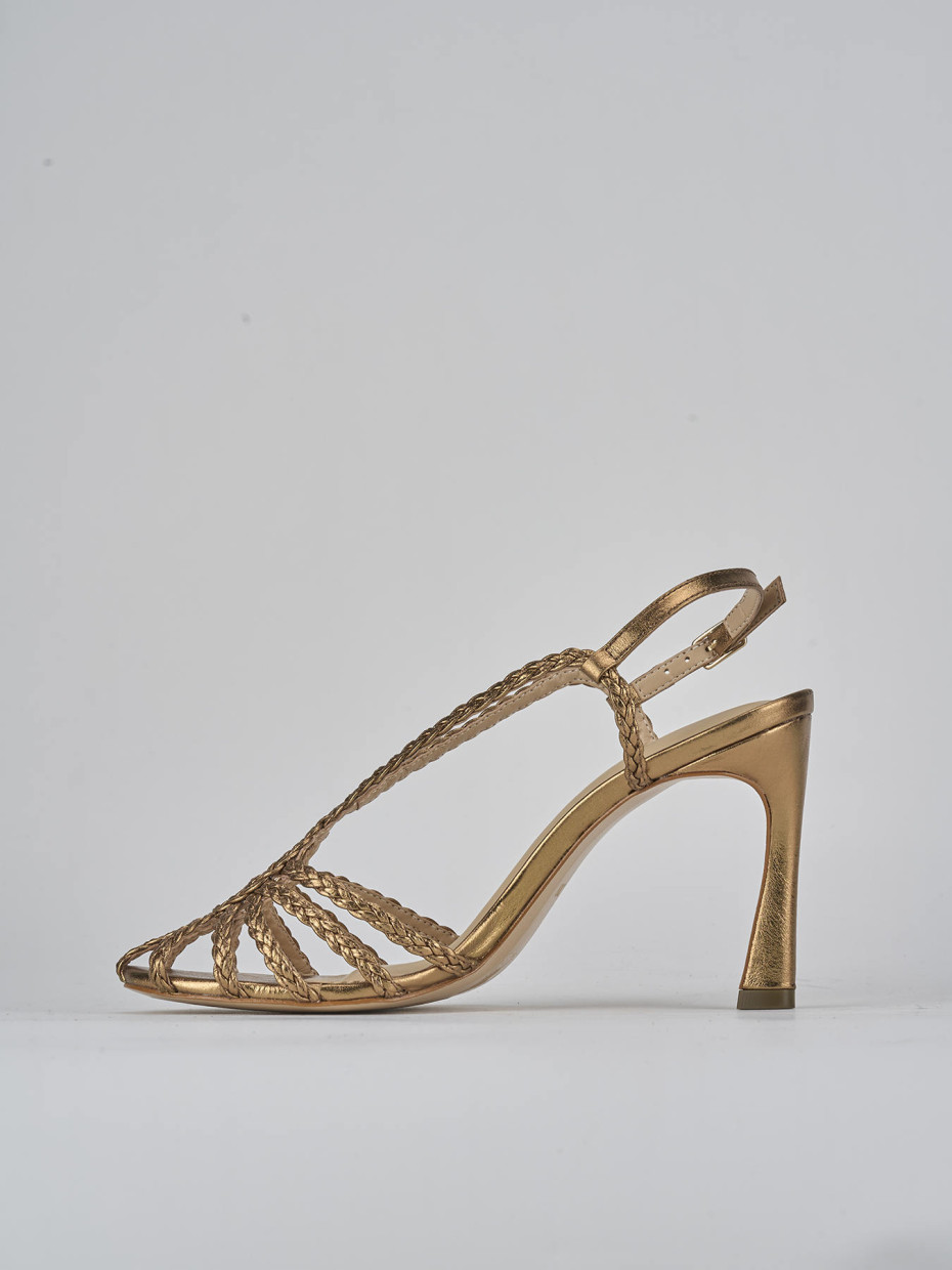 Sandali tacco 8cm pelle bronzo Barca Stores