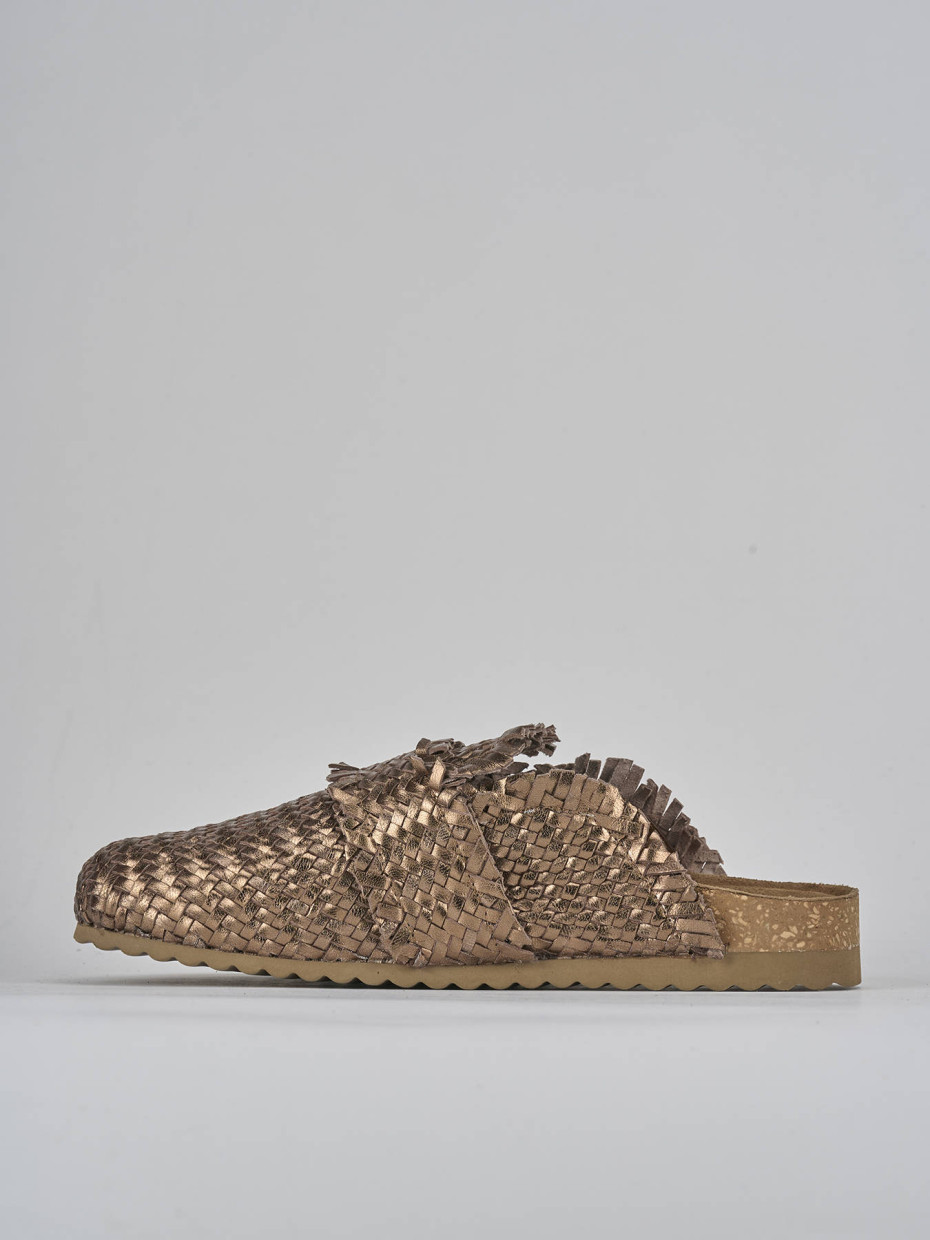 Sabot pelle bronzo