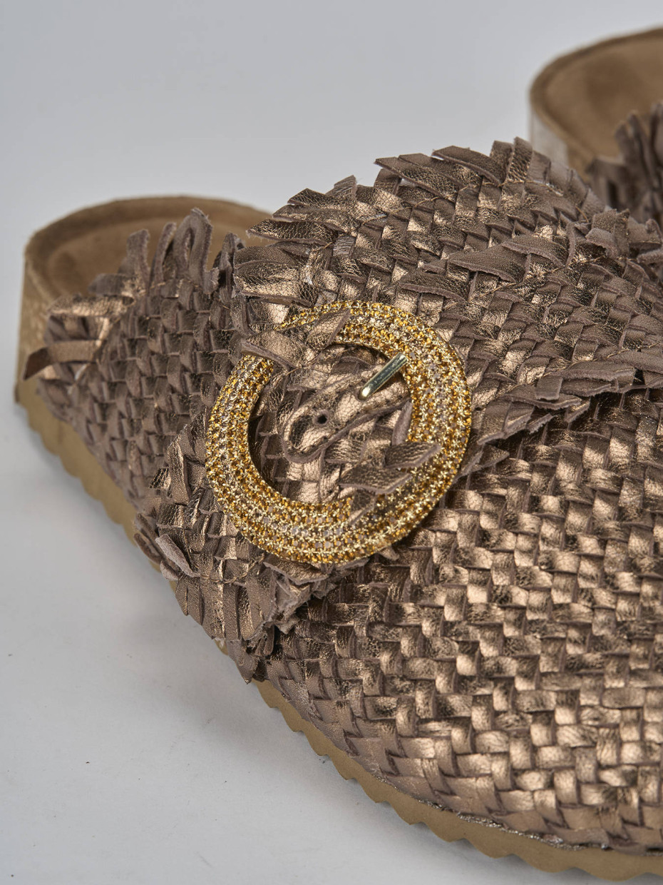 Sabot pelle bronzo