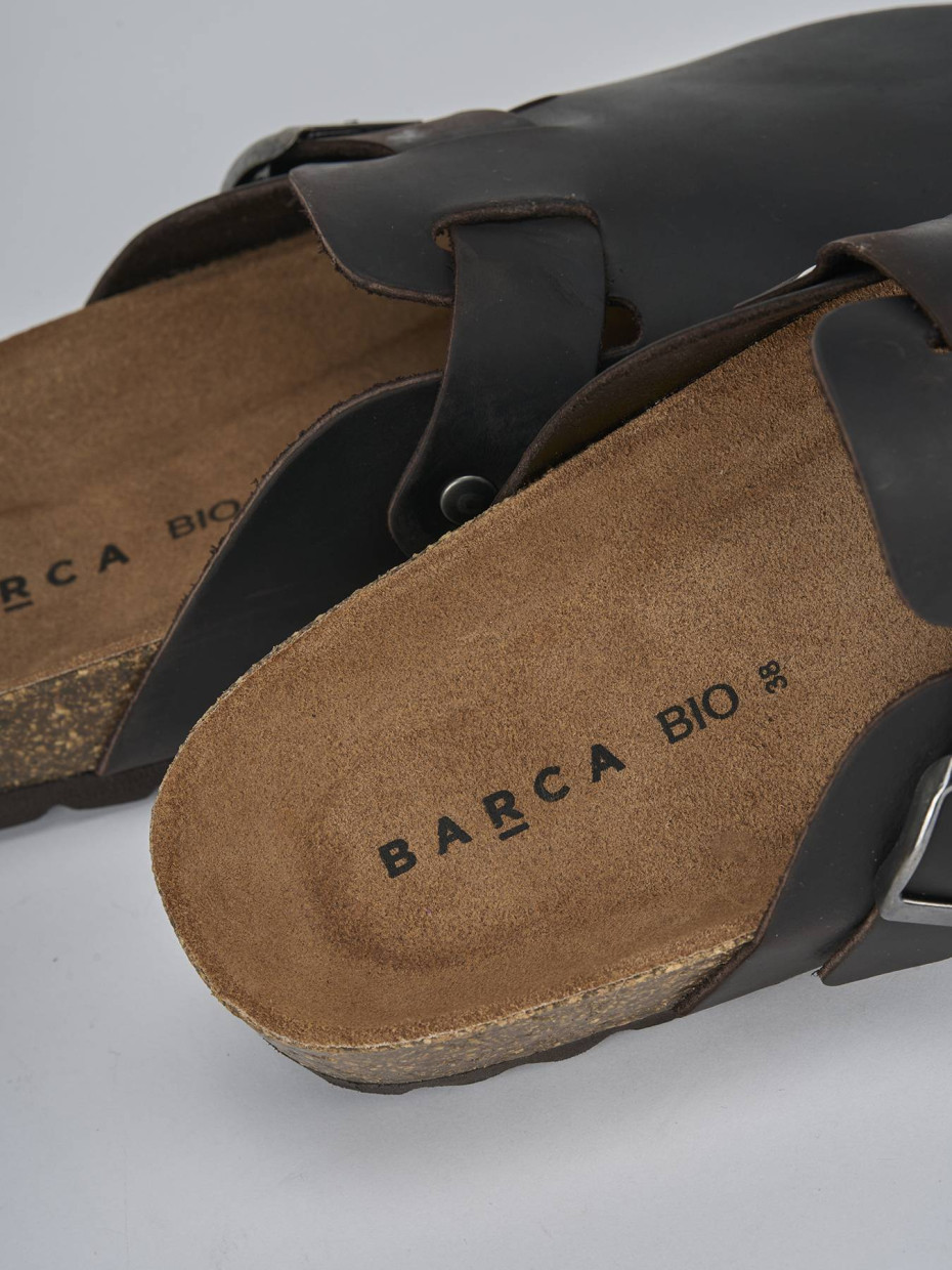 Sabot tacco 1cm pelle testa