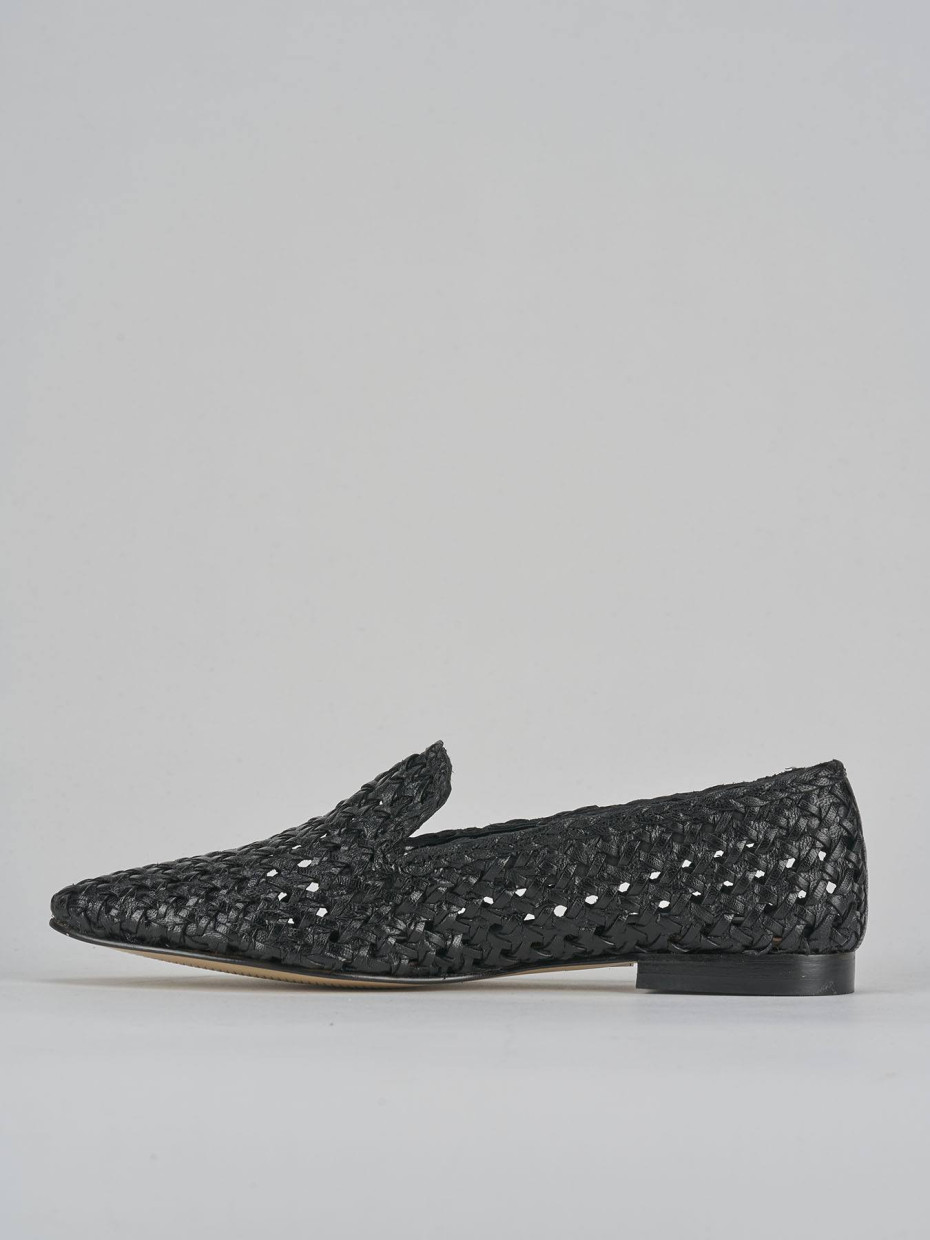Ballerine tacco 1cm pelle nero