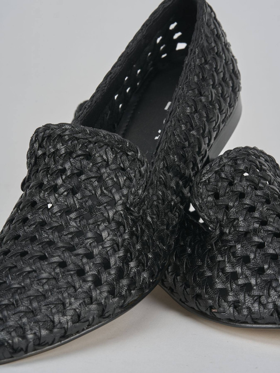Ballerine tacco 1cm pelle nero