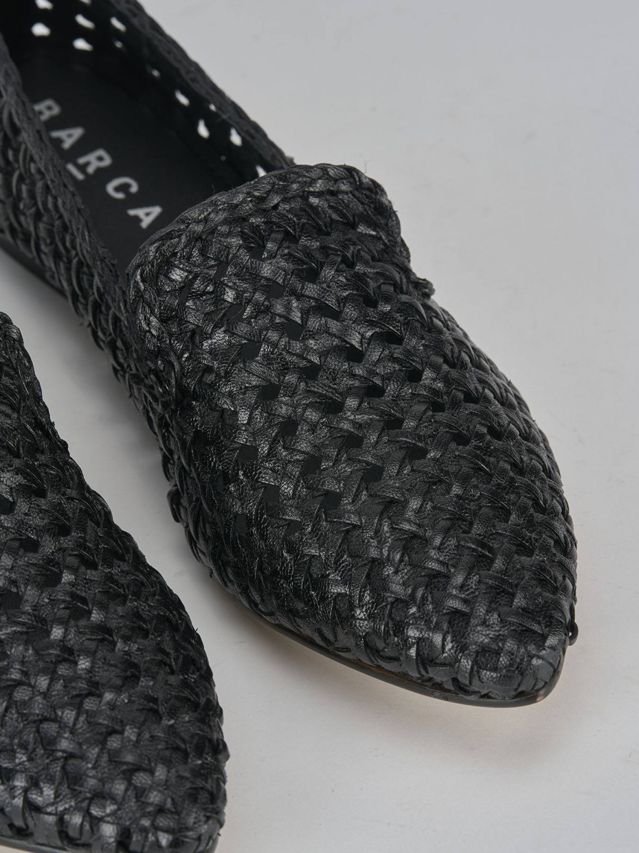 Ballerine tacco 1cm pelle nero