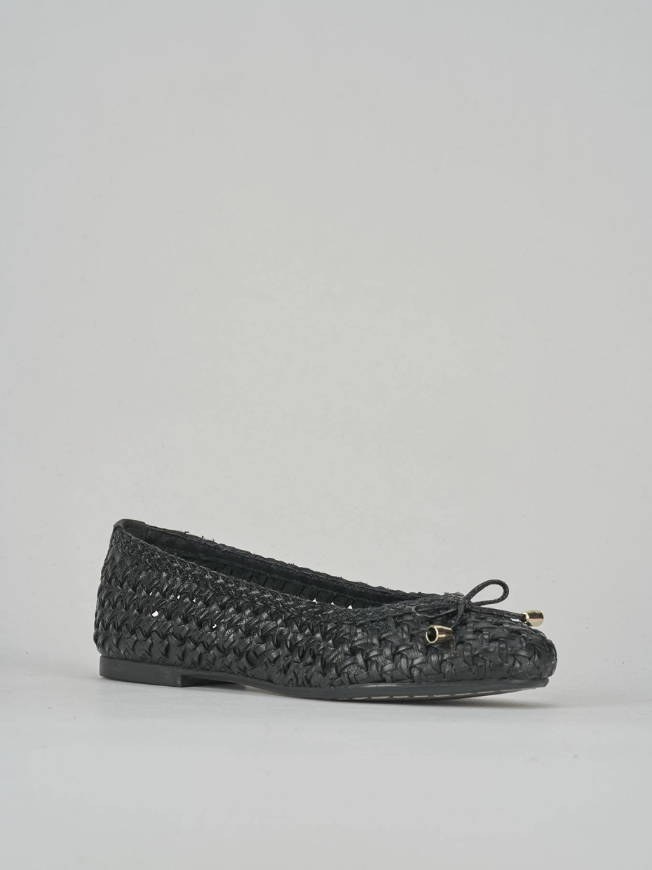 Ballerine tacco 1cm pelle nero