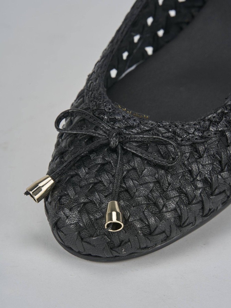Ballerine tacco 1cm pelle nero