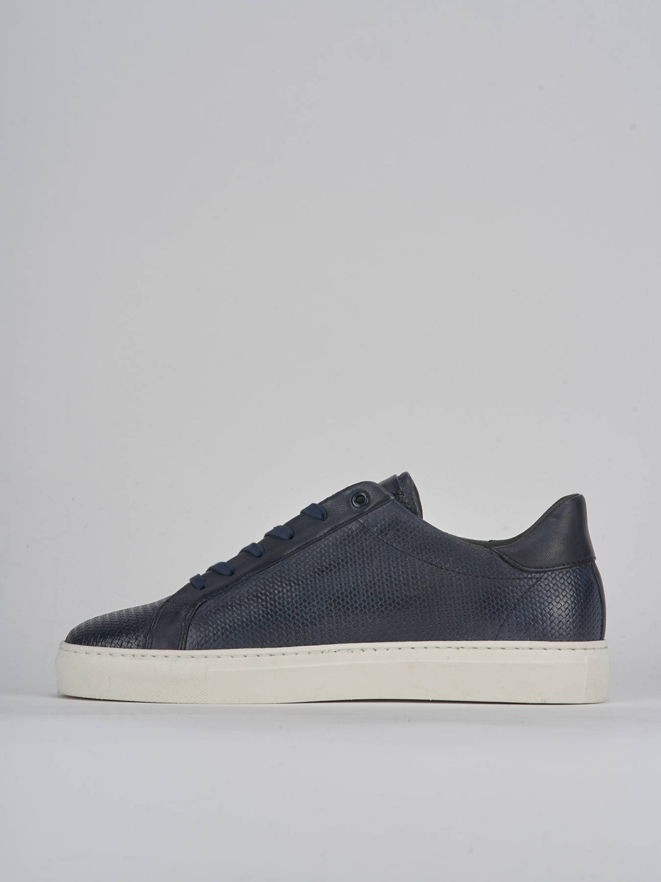 Sneakers pelle blu