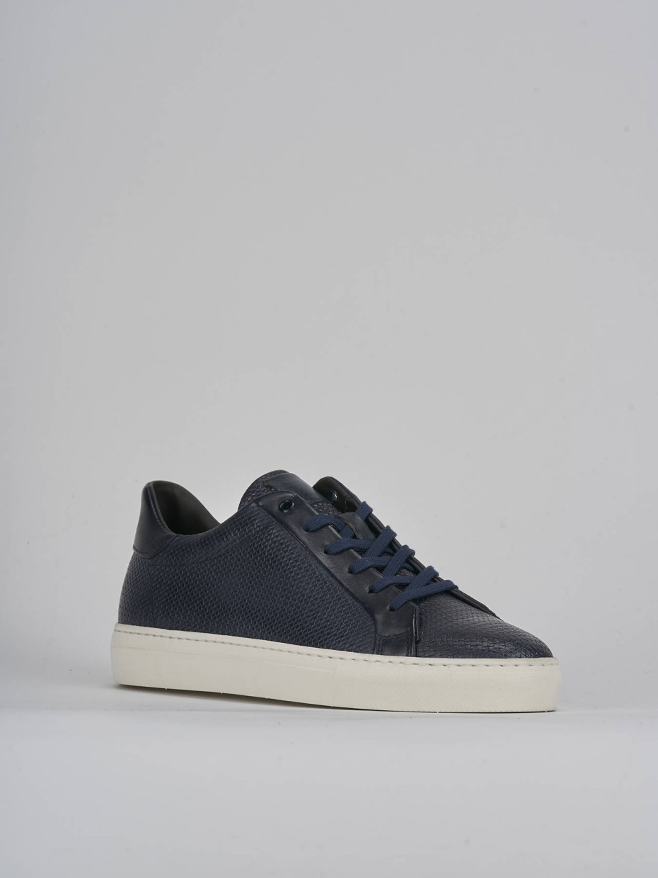 Sneakers pelle blu