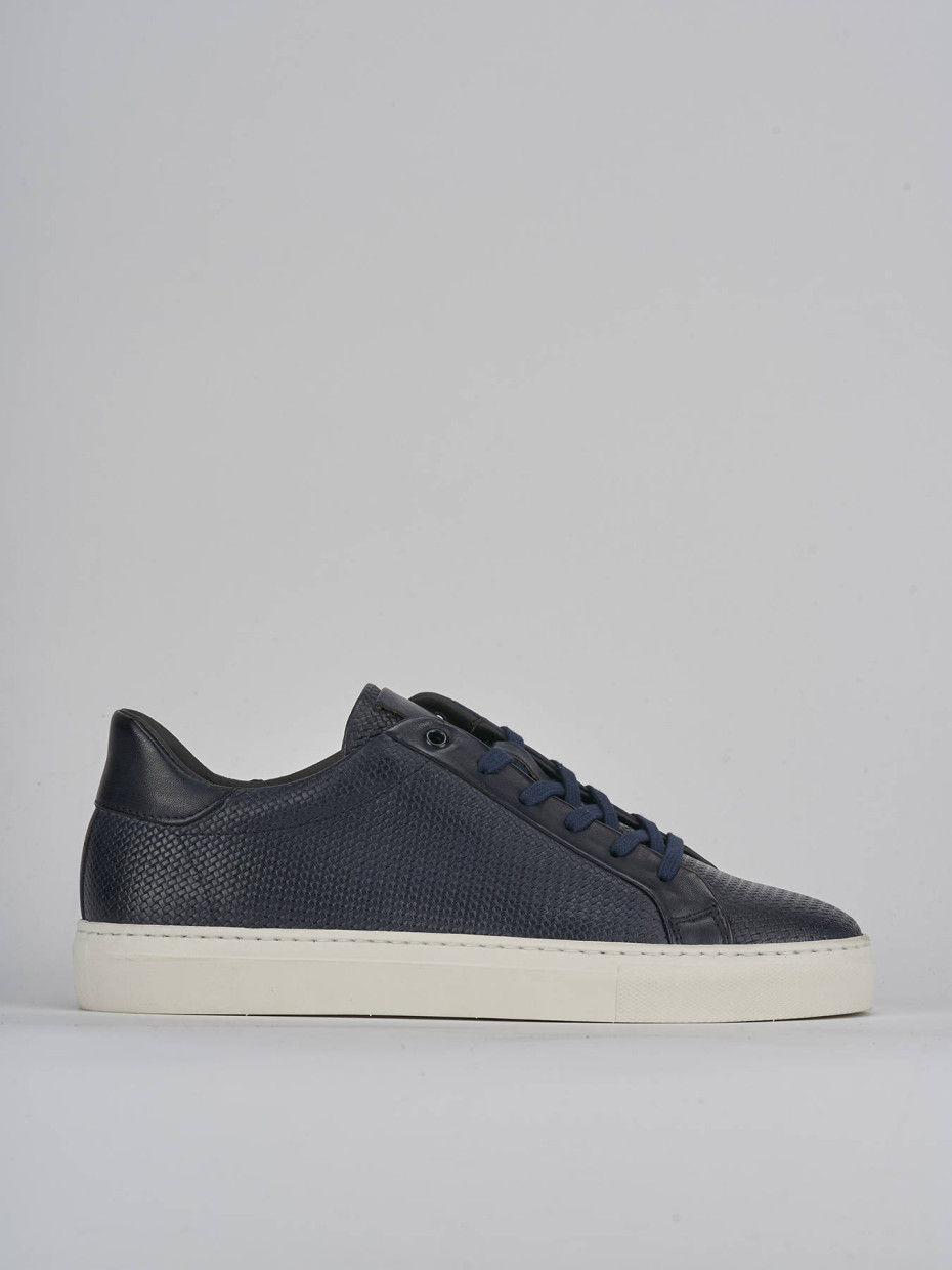 Sneakers pelle blu