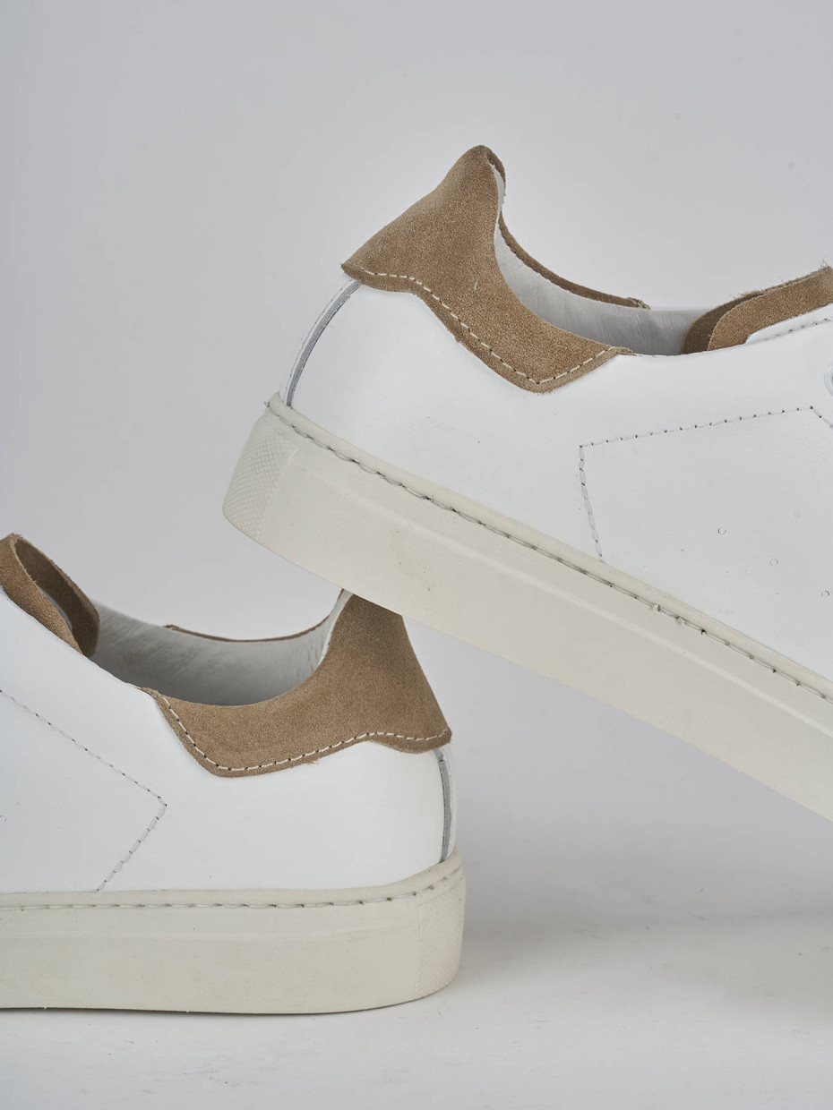 Sneakers pelle bianco