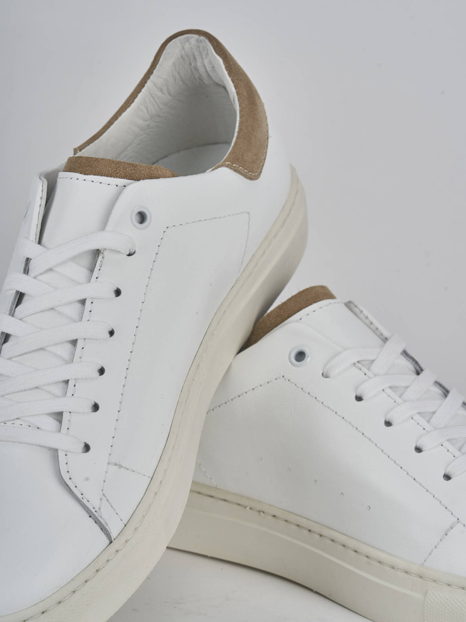 Sneakers pelle bianco