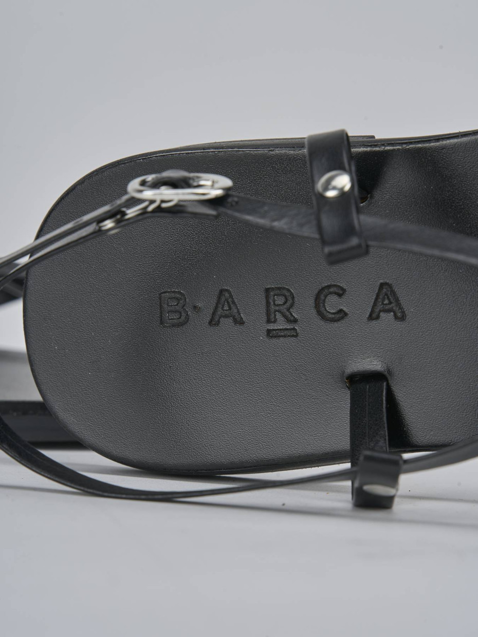 Sandali tacco 1cm pelle nero