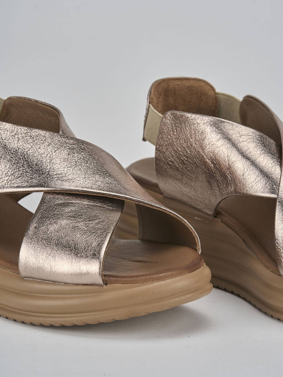Sandali zeppa bronzo cheap