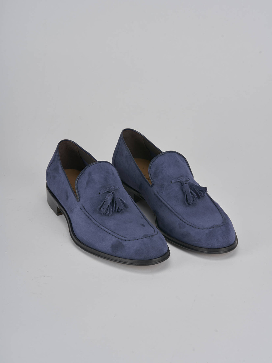 Mocassini camoscio blu Barca Stores