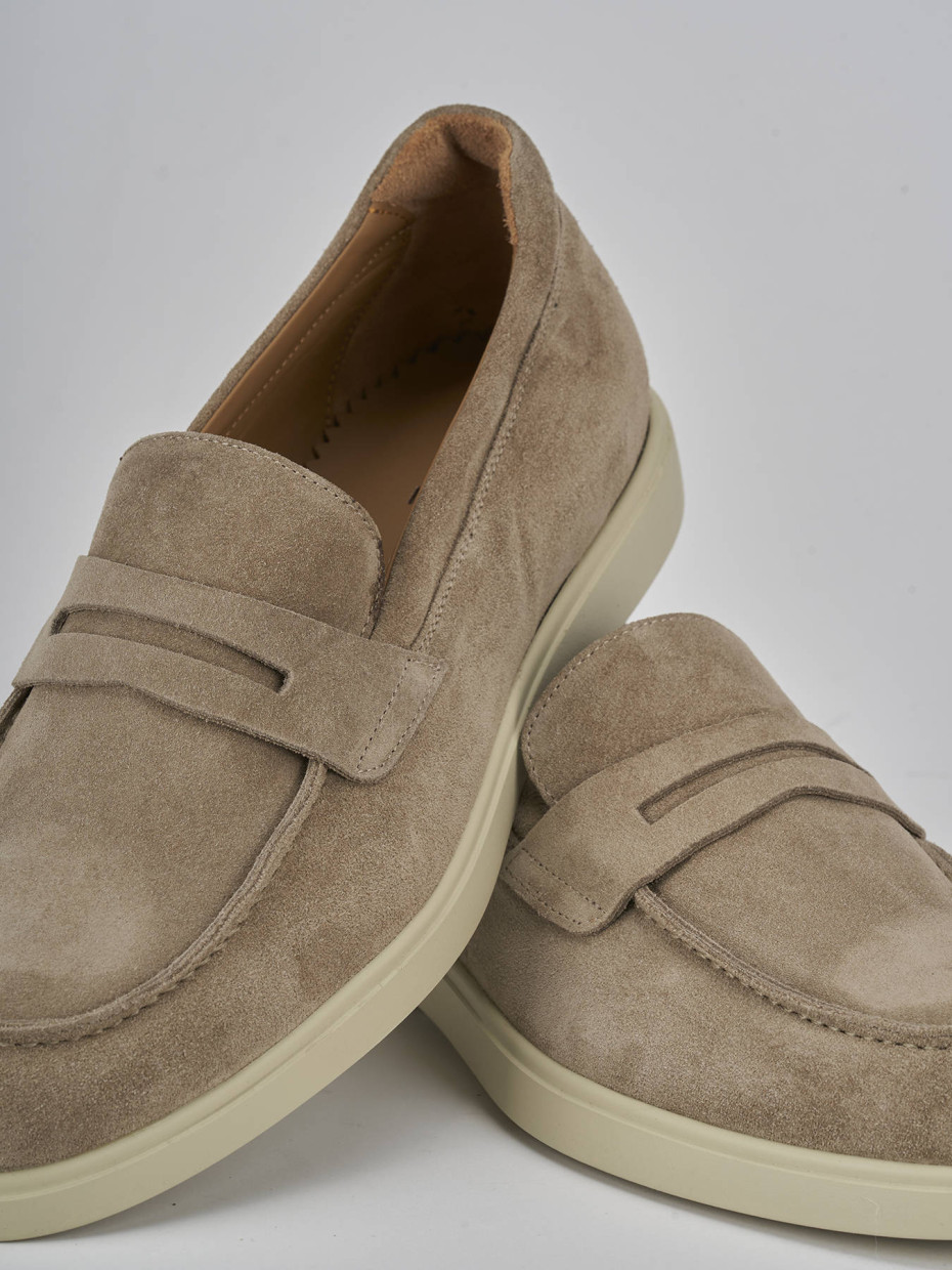 Mocassini camoscio beige Barca Stores