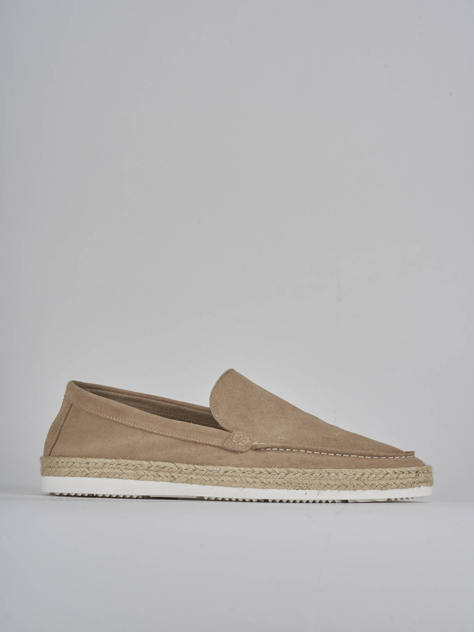 Mocassini camoscio beige