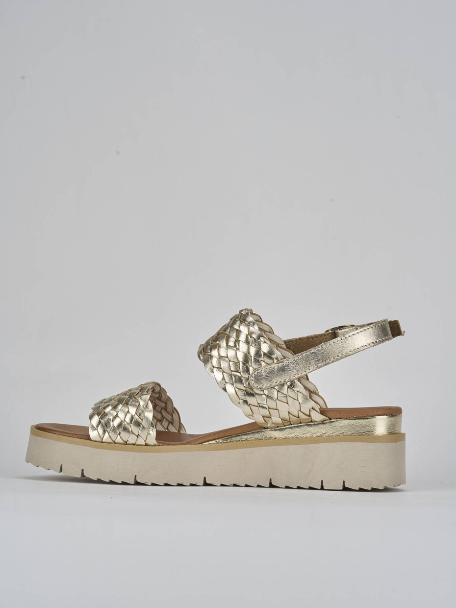 Sandali oro zeppa on sale