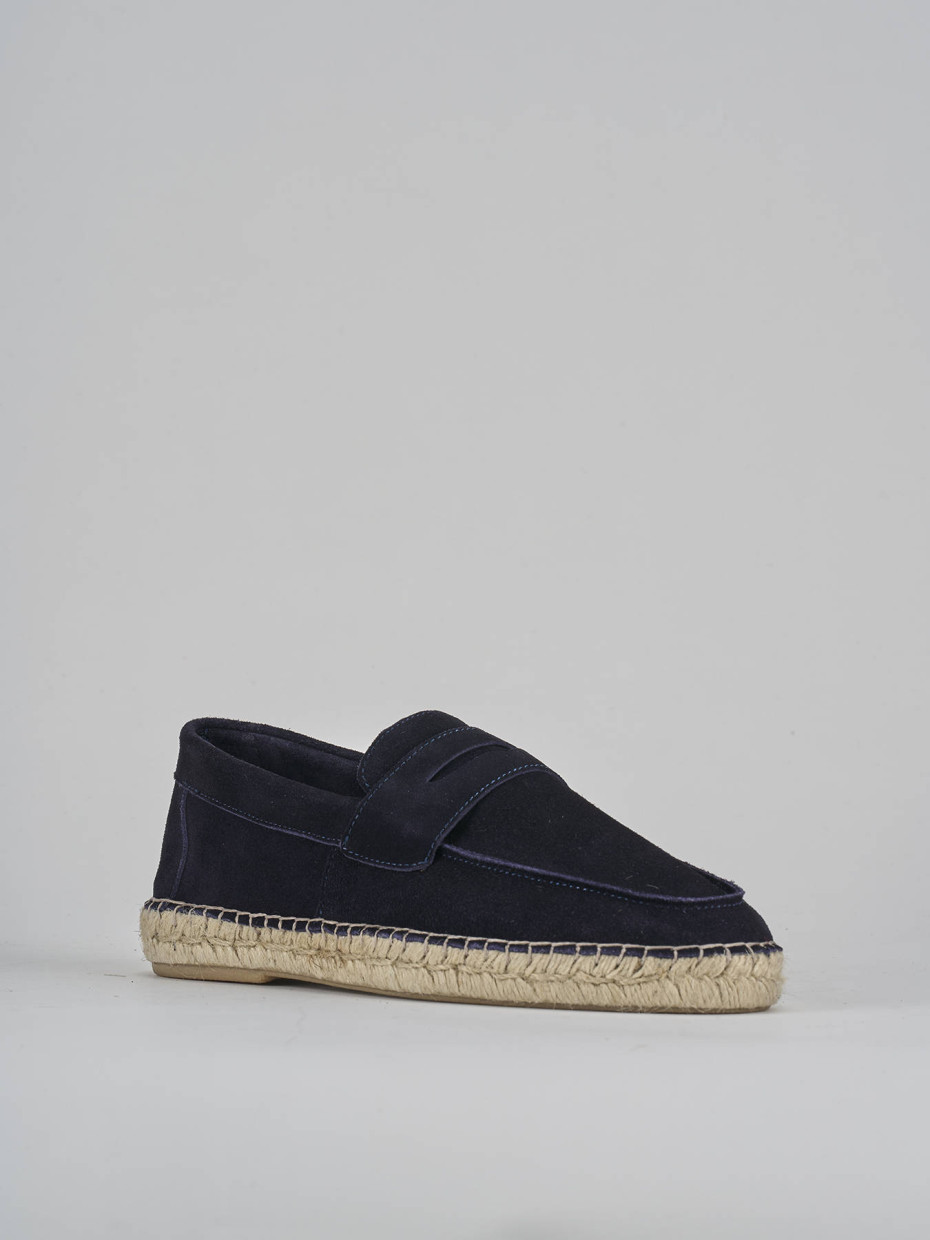 Mocassini camoscio blu