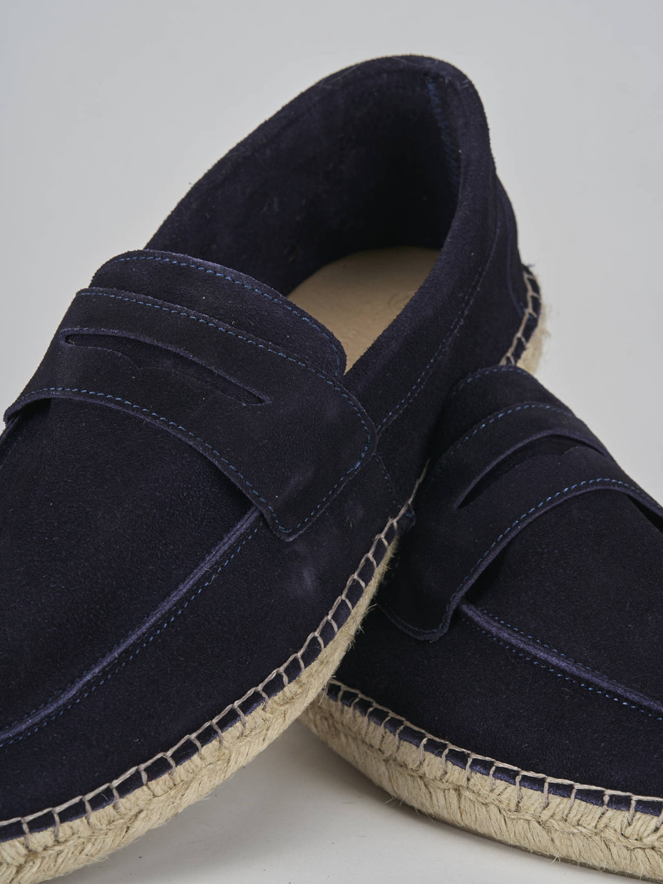 Mocassini camoscio blu