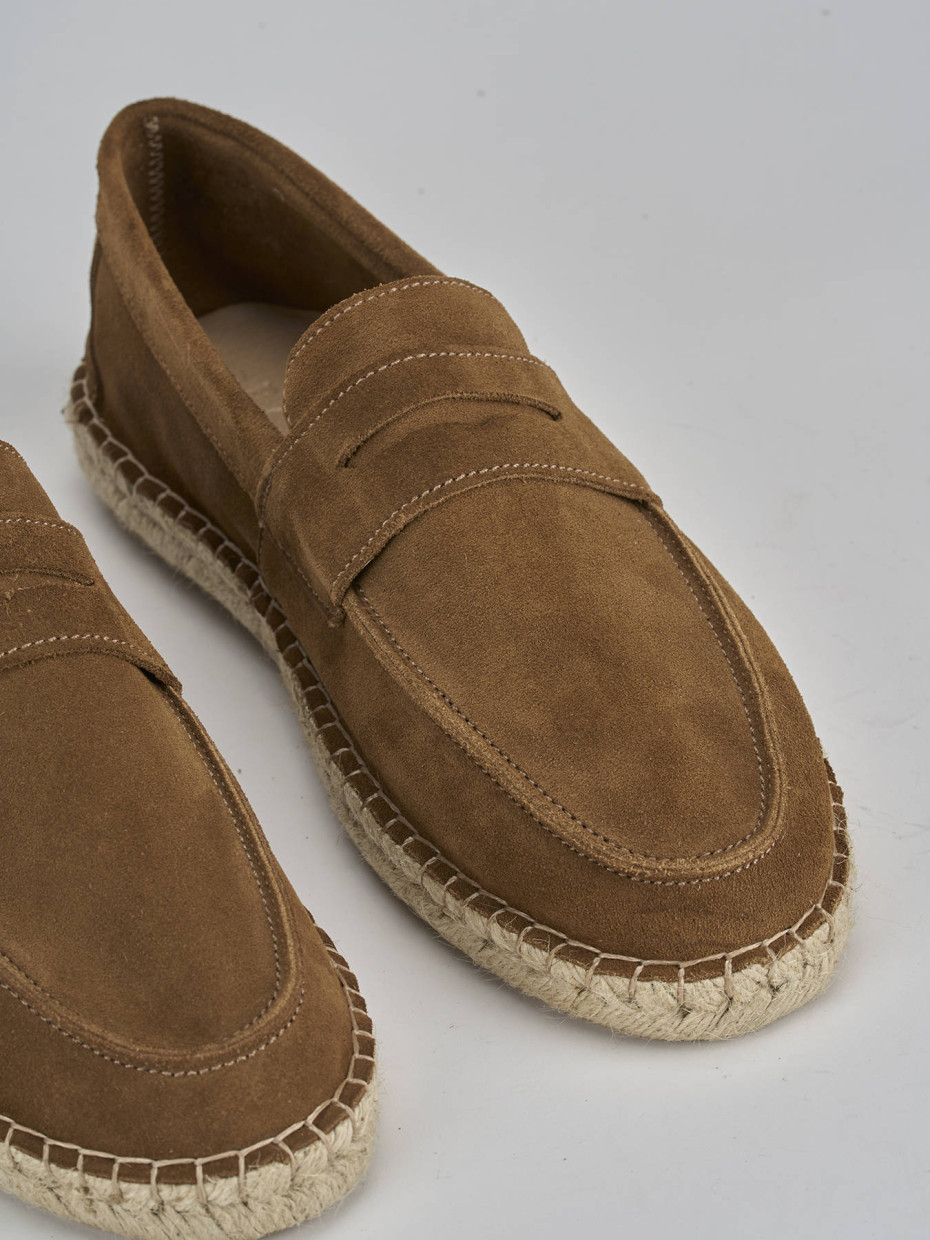 Mocassini camoscio marrone