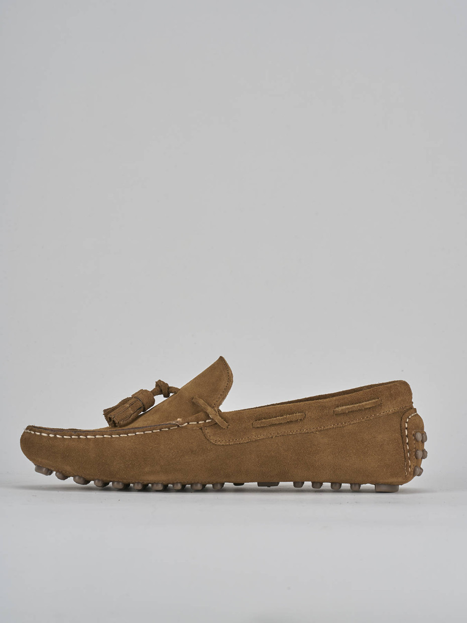 Mocassini camoscio marrone