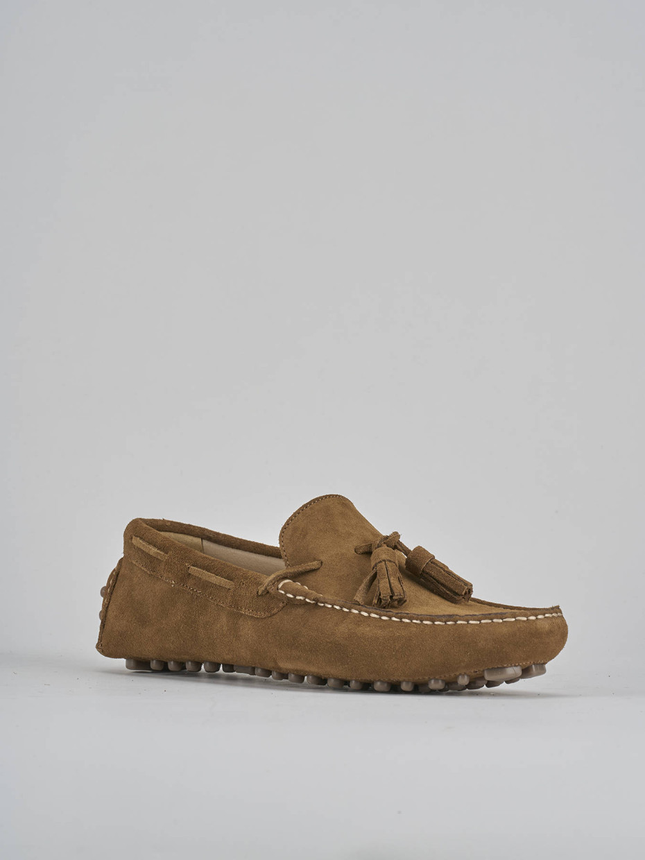 Mocassini camoscio marrone