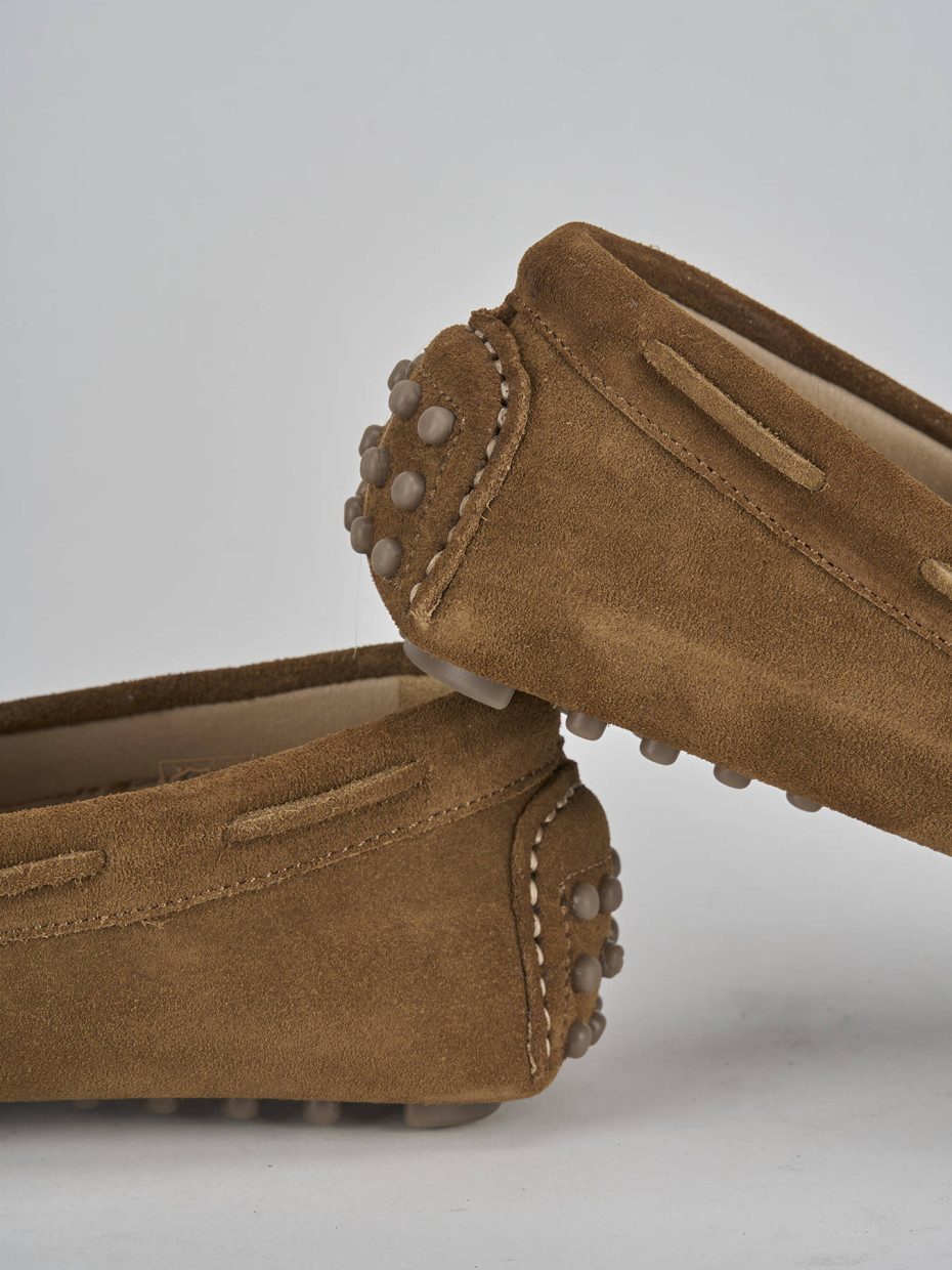 Mocassini camoscio marrone