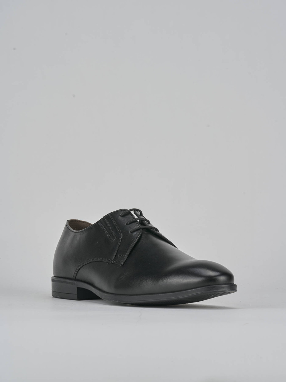 Stringate pelle nero