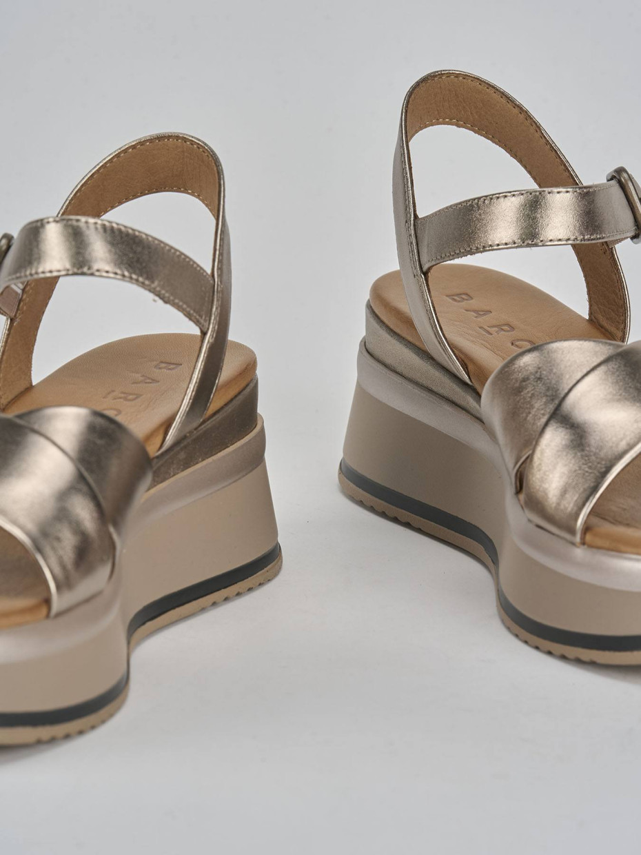 Sandali zeppa 4 cm top