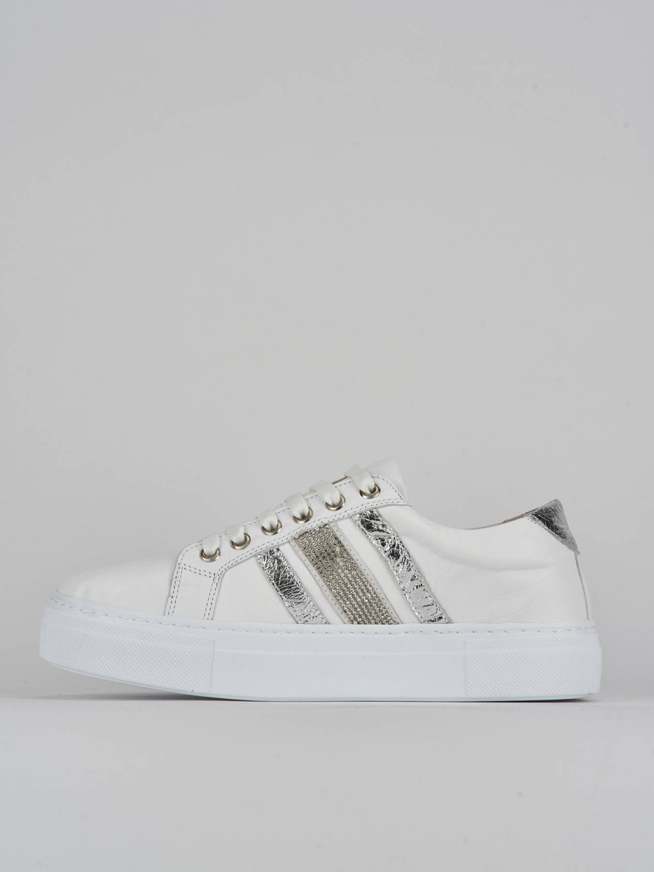 Sneakers pelle bianco