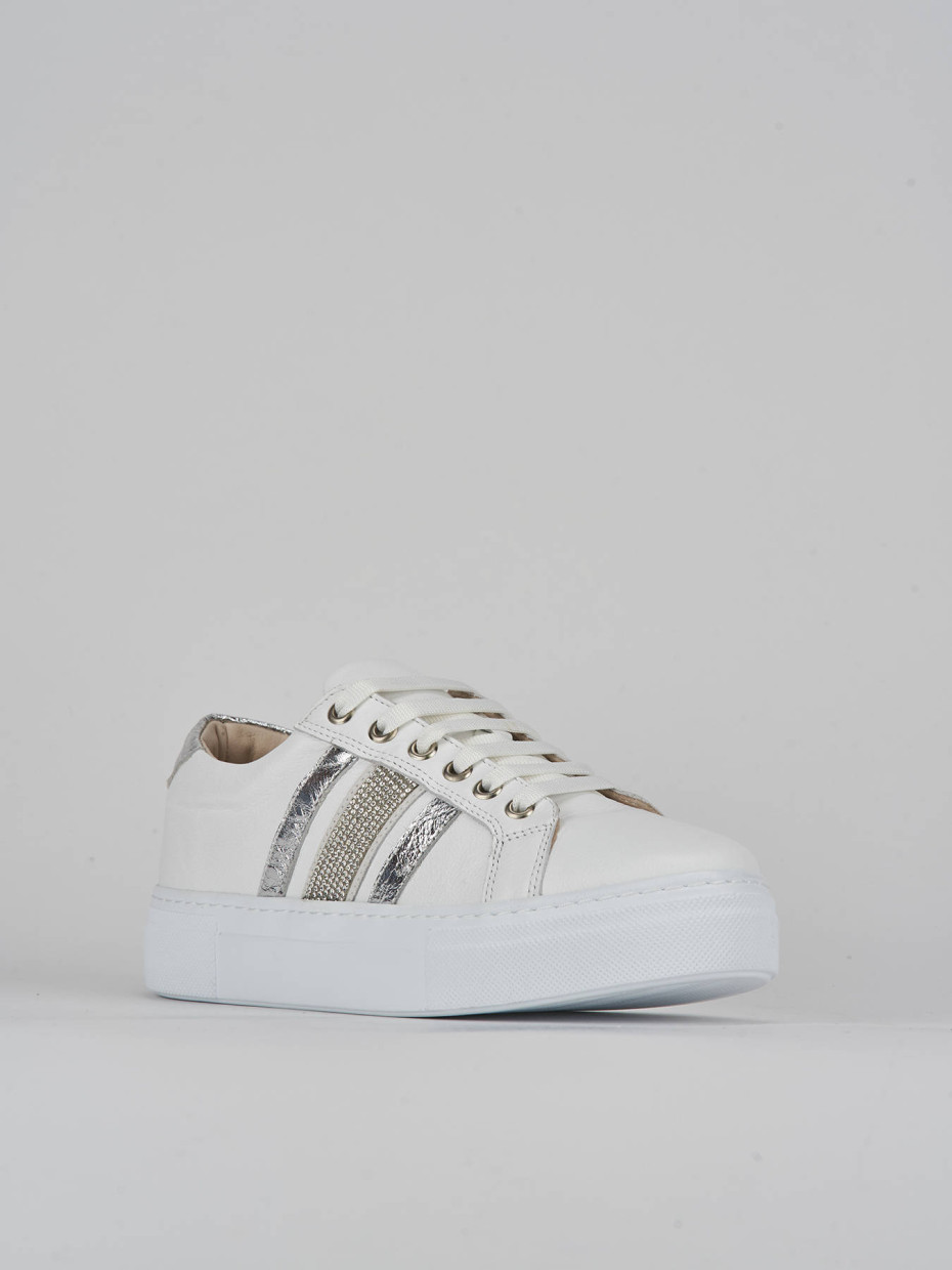 Sneakers pelle bianco