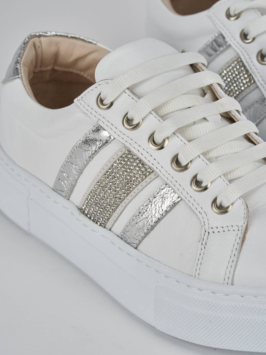 Sneakers pelle bianco