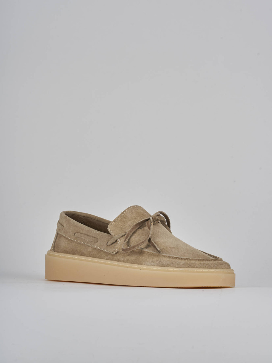 Mocassini camoscio beige