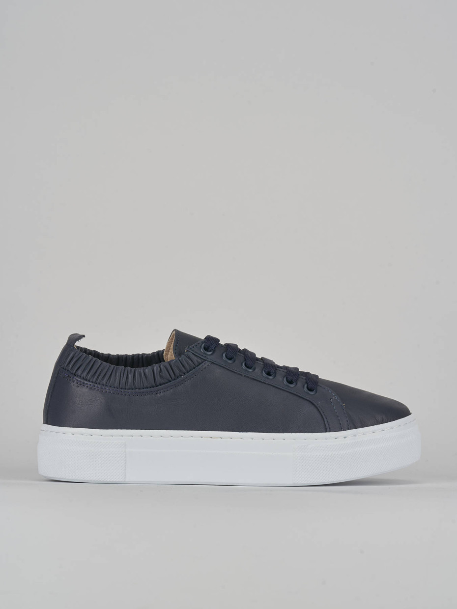 Sneakers pelle blu