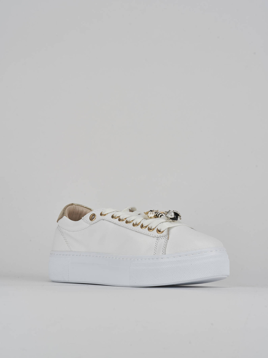 Sneakers pelle bianco