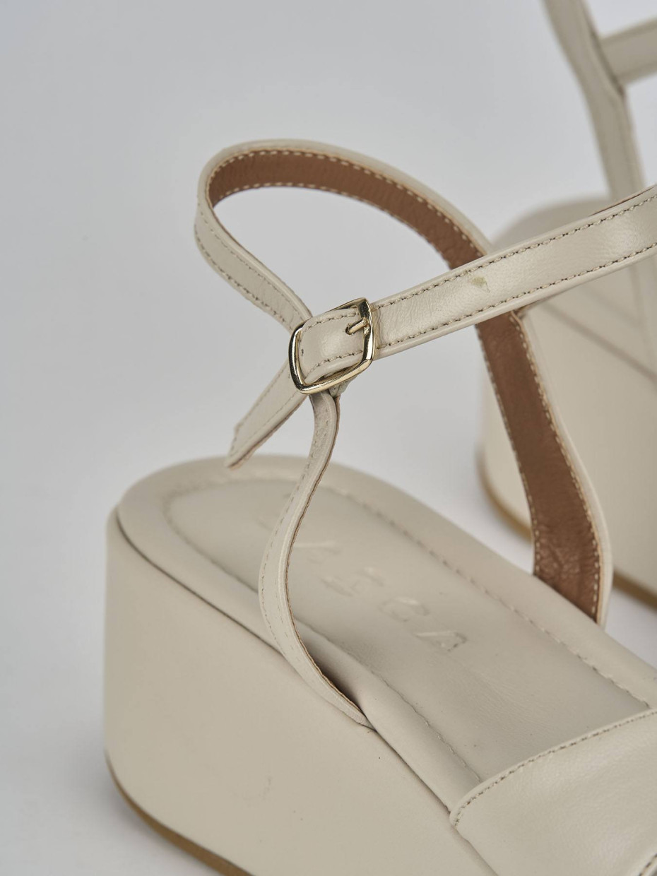 Sandali zeppa 4 cm top