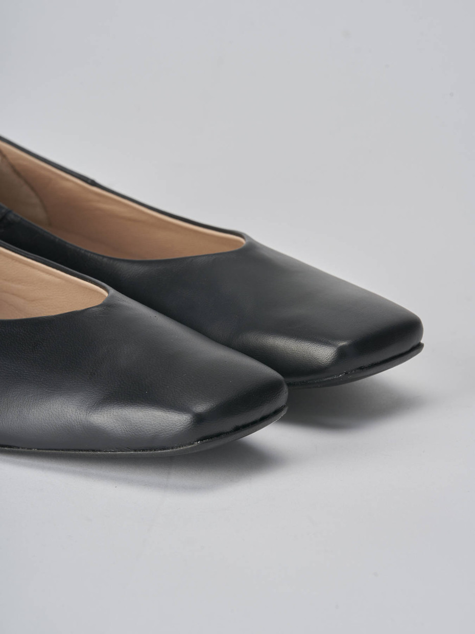 Ballerine tacco 1cm pelle nero