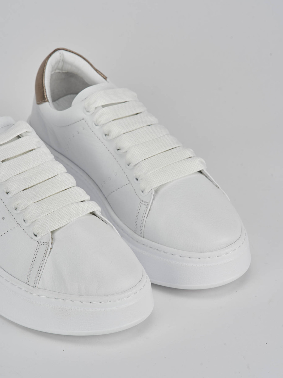 Sneakers pelle bianco