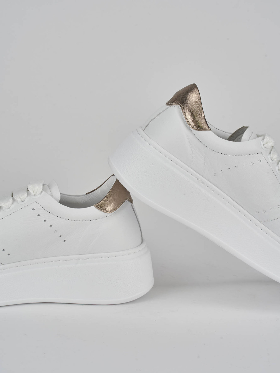 Sneakers pelle bianco