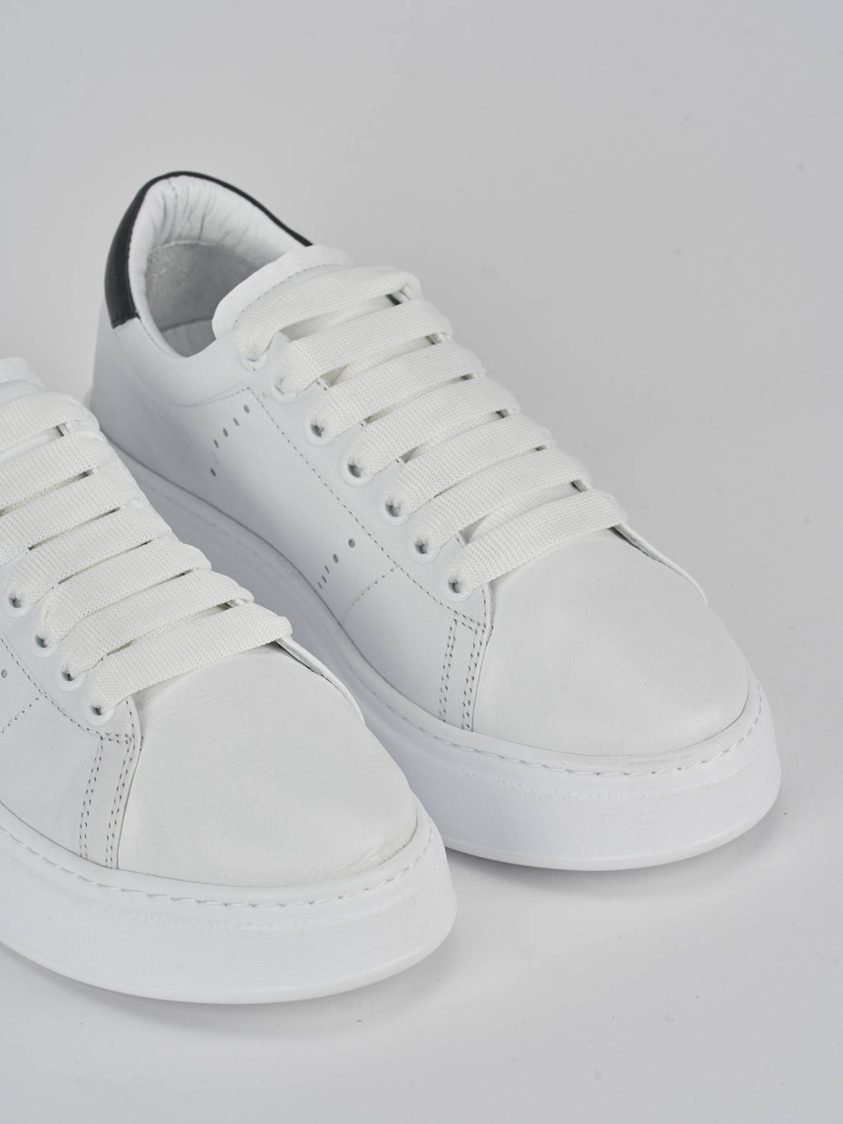 Sneakers pelle bianco