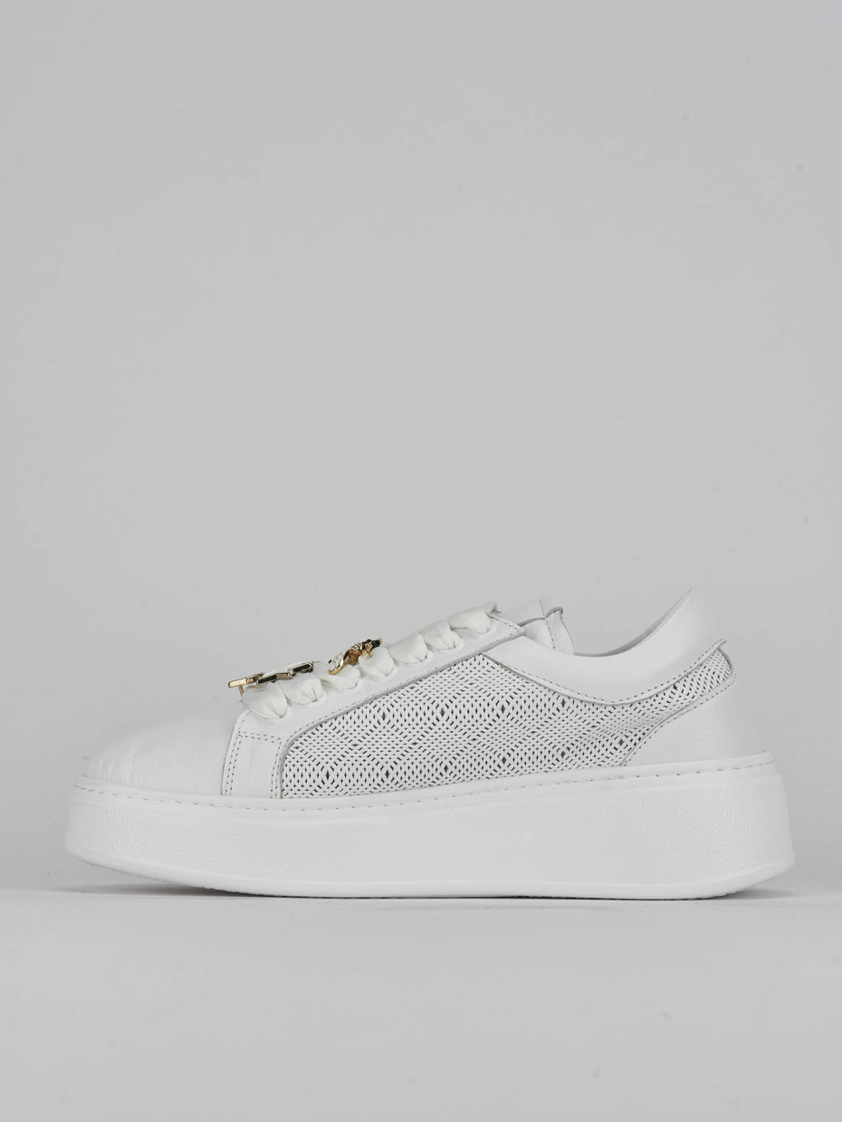 Sneakers pelle bianco