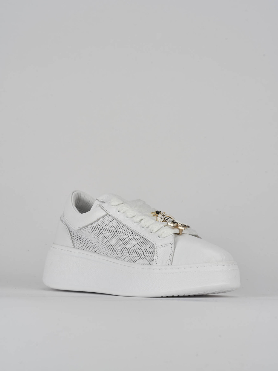 Sneakers pelle bianco