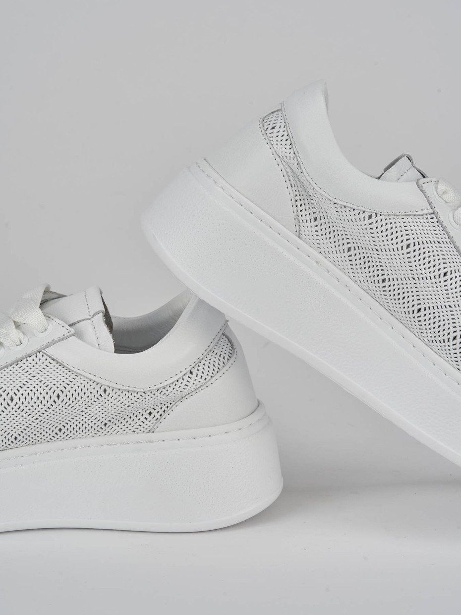 Sneakers pelle bianco